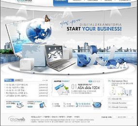 数码科技产品网页模板 驱动软件开发新体验